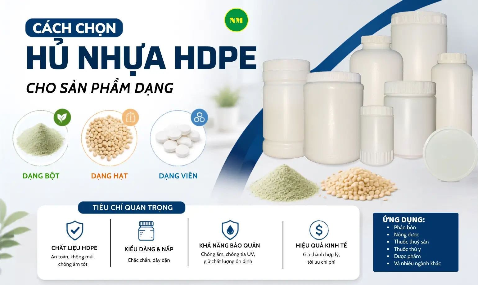 cách chọn hủ nhựa hdpe